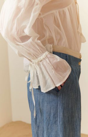 Blusa in mussola di cotone