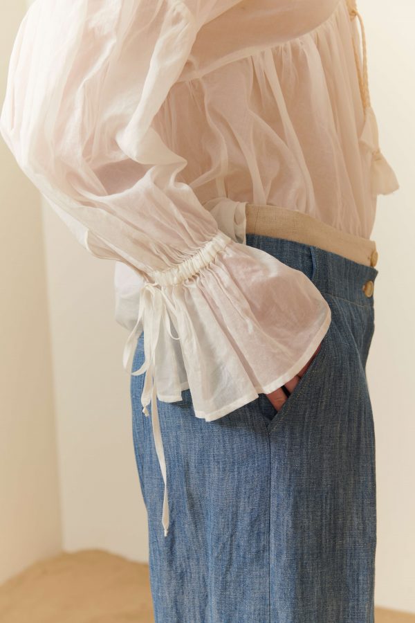 Blusa in mussola di cotone