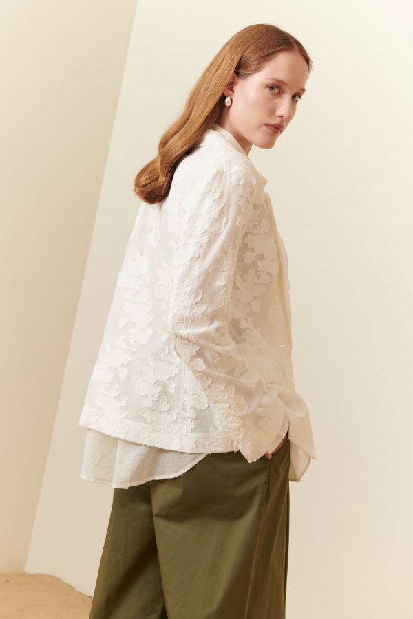 Pantalone ampio in cotone stretch - immagine 4