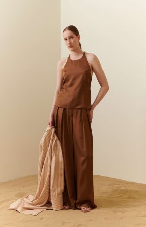 Pantalone ampio in viscosa
