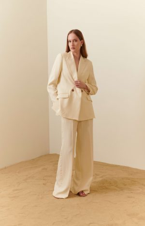 Pantalone viscosa e lino