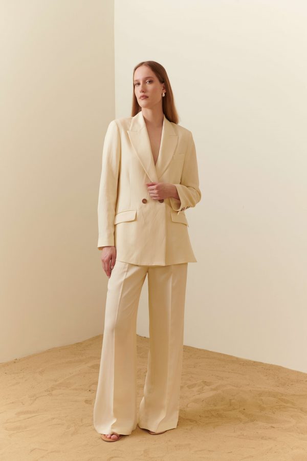 Pantalone viscosa e lino - immagine 3