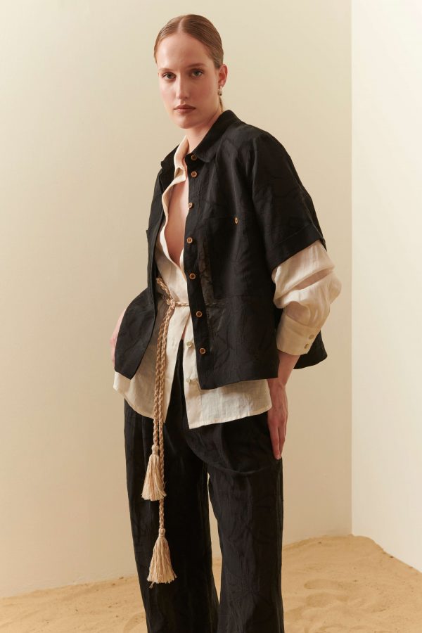 Camicia lino & viscosa - immagine 2