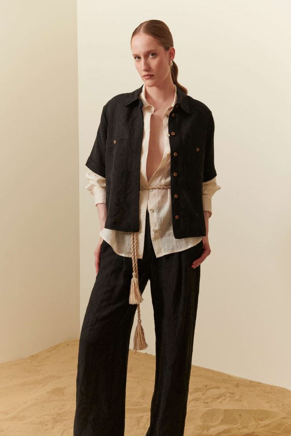 Camicia lino & viscosa - immagine 3