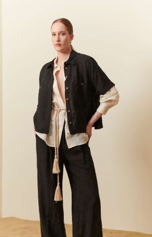Camicia lino & viscosa