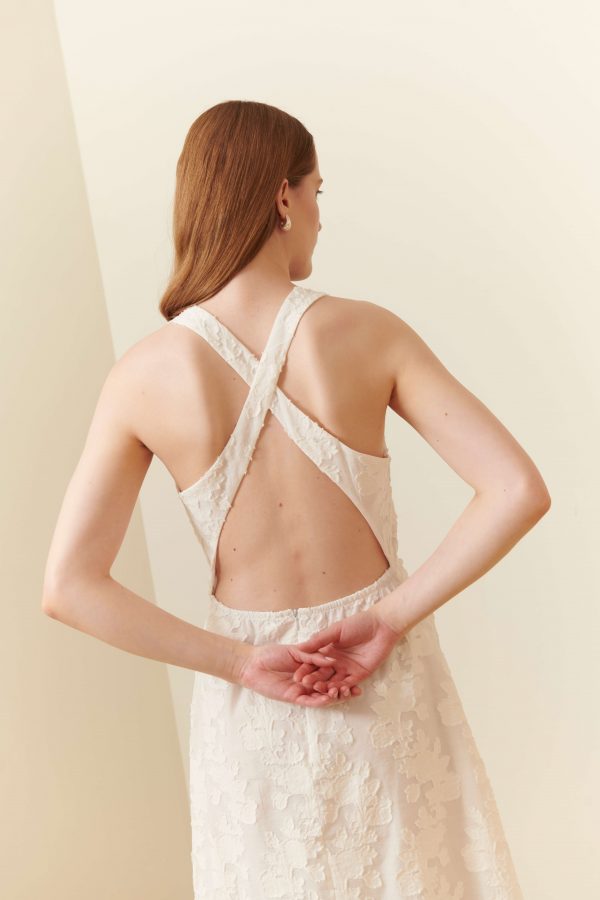 Abito lungo in jacquard - immagine 4