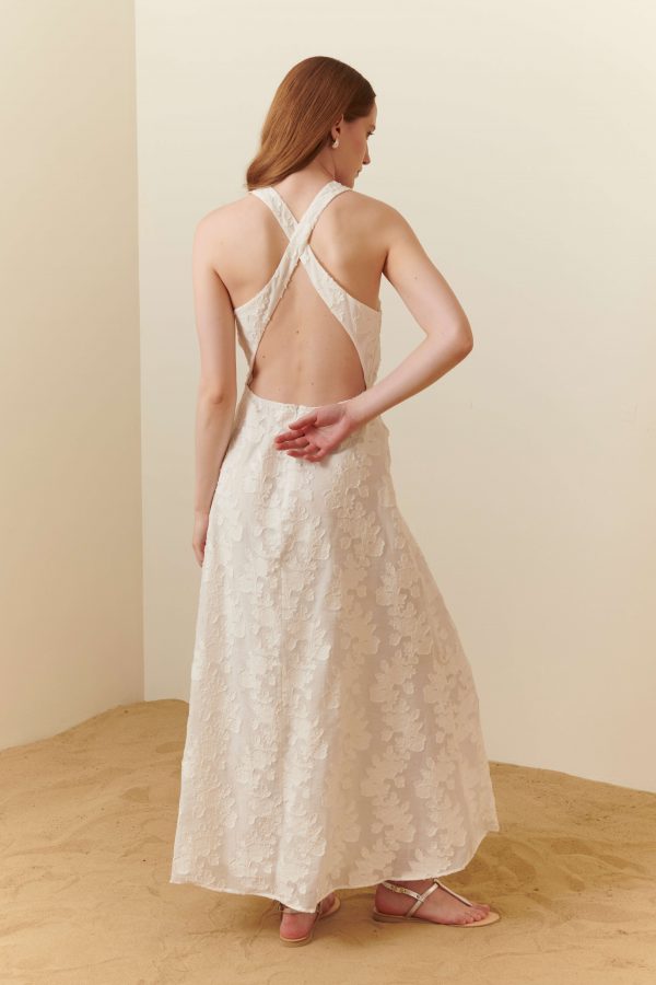 Abito lungo in jacquard - immagine 6