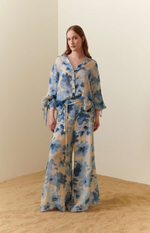 Pantalone ampio in viscosa