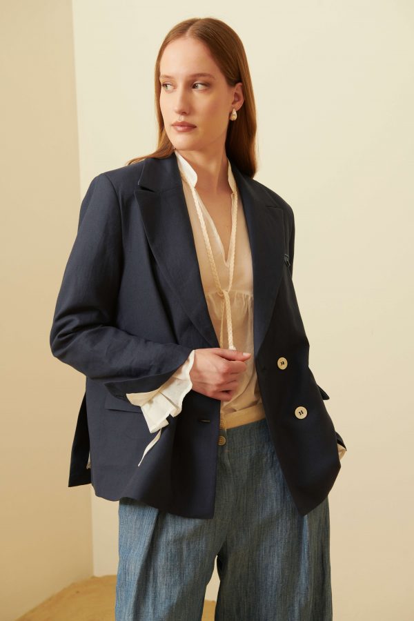 Blusa in mussola di cotone - immagine 6