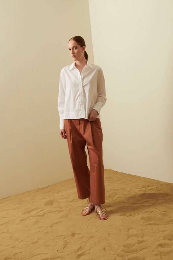 Pantalone in cotone stretch - immagine 4