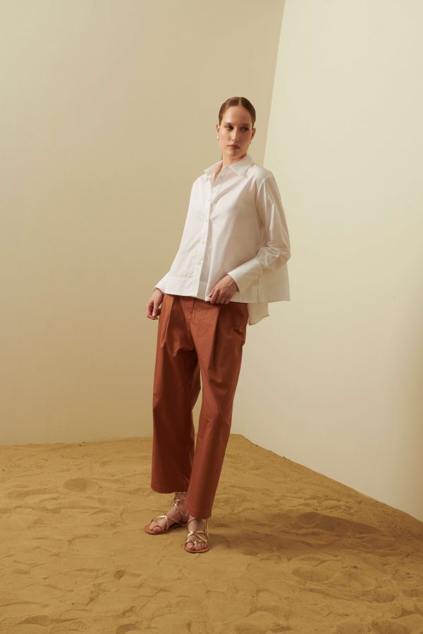 Pantalone in cotone stretch - immagine 5