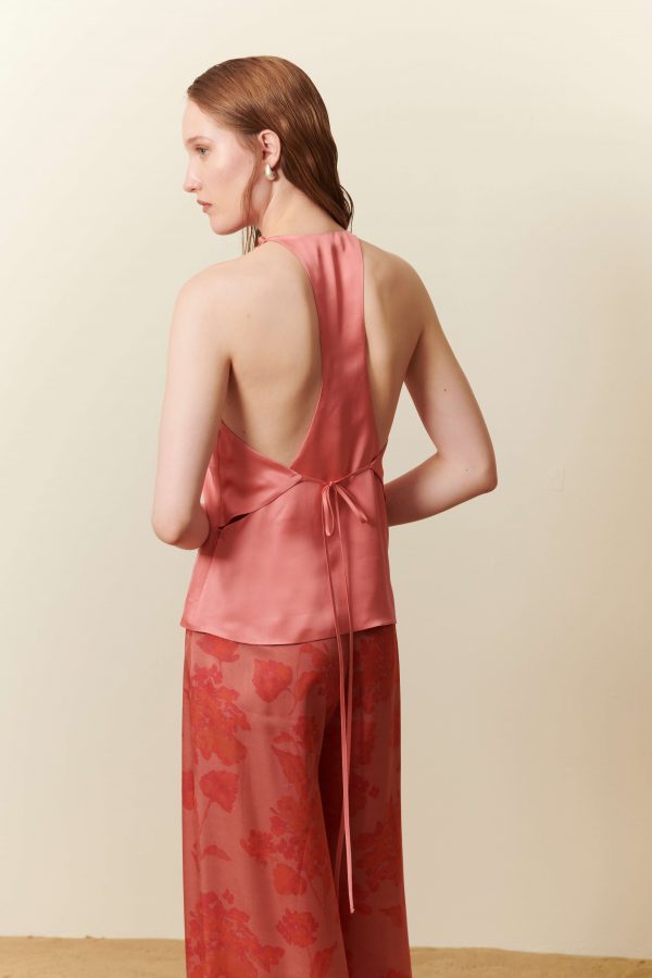 Pantalone in raso di viscosa - immagine 3