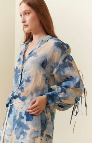 Camicia voluminosa in viscosa