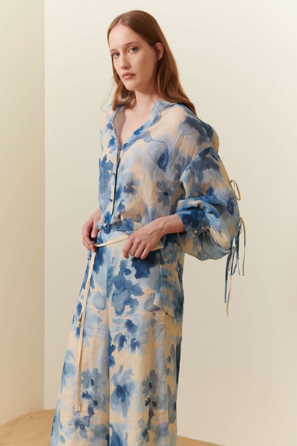 Camicia voluminosa in viscosa - immagine 6