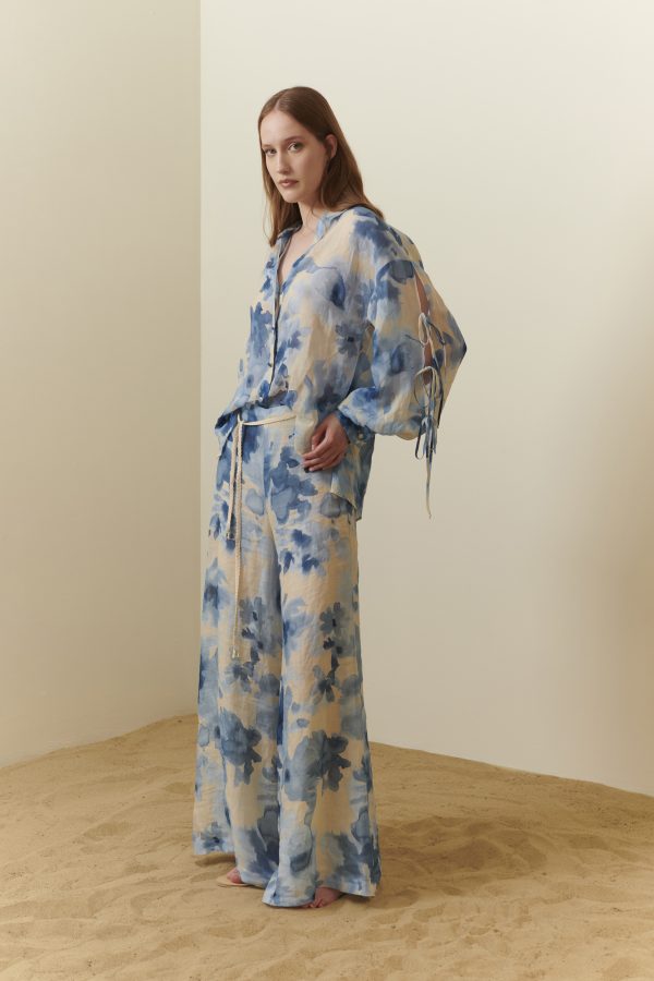 Camicia voluminosa in viscosa - immagine 7