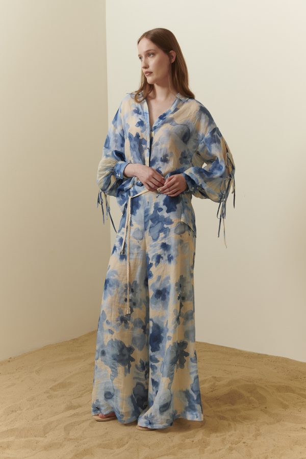 Camicia voluminosa in viscosa - immagine 8