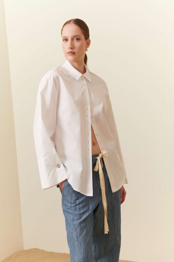 Camicia over in popeline - SOLD OUT - immagine 2