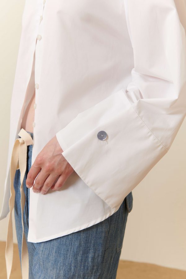 Camicia over in popeline - SOLD OUT - immagine 3