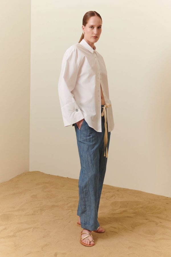 Camicia over in popeline - SOLD OUT - immagine 4