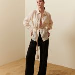 Pantalone palazzo lino e viscosa