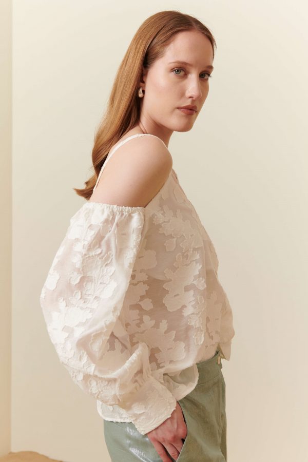Blusa in jacquard
