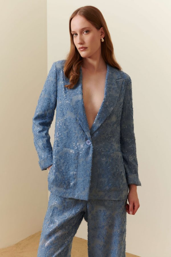 Pantalone in micro paillette - immagine 5