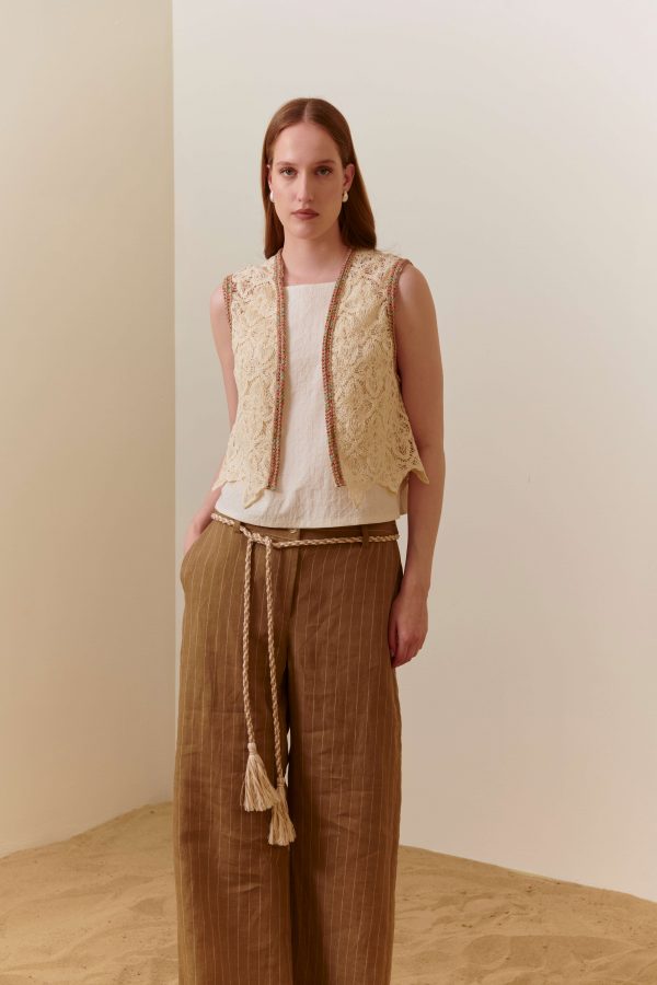 Gilet in macramè - immagine 3