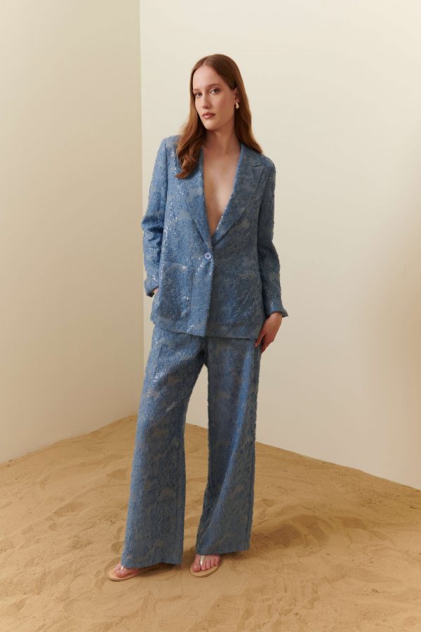 Pantalone in micro paillette - immagine 4