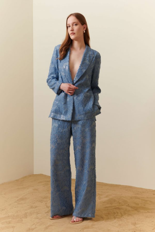 Pantalone in micro paillette